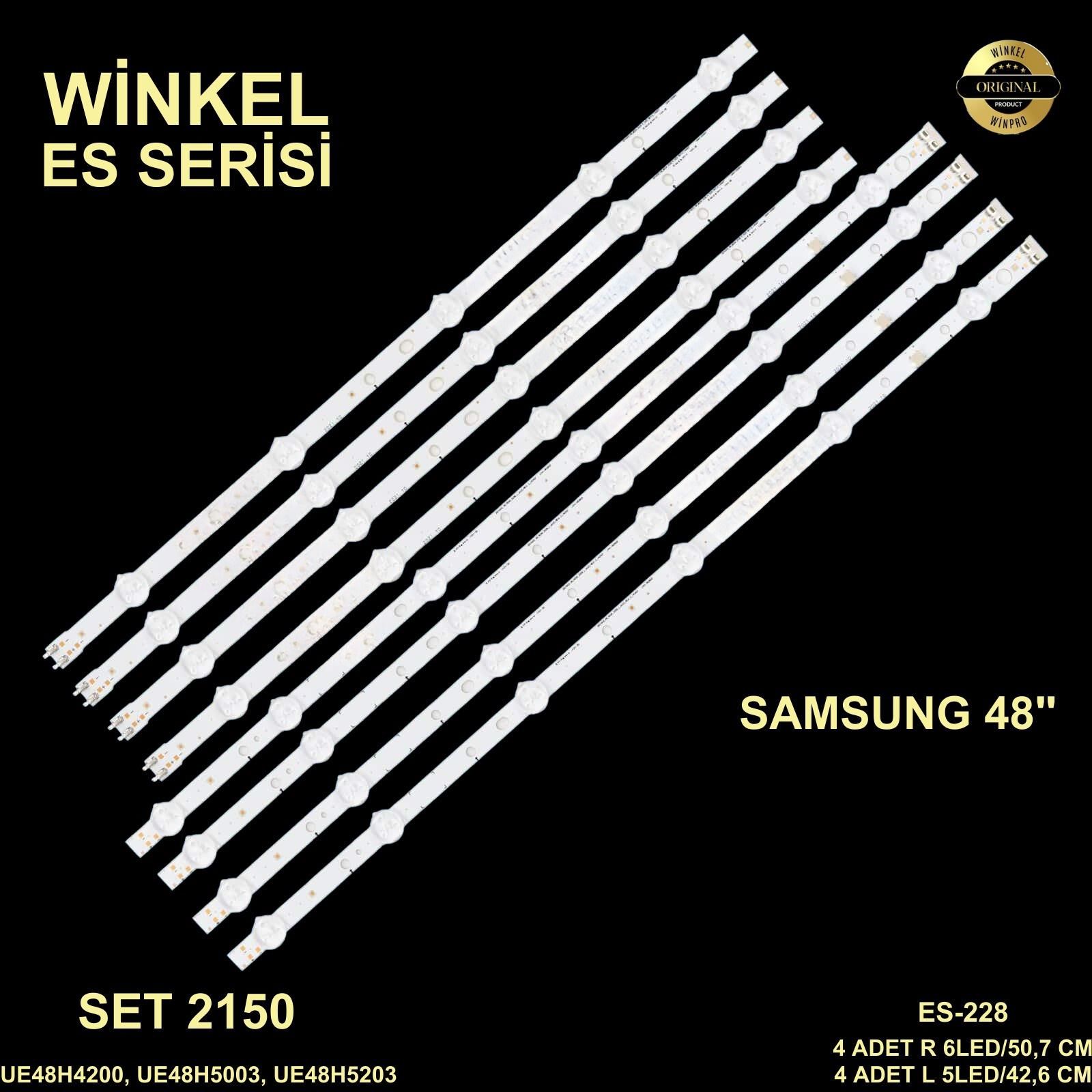 TV LED BAR -2150 TAKIM 8 Lİ-UE48H4200,00091 2014SVS48F_3228,D4GE-480DCB-R2-ES228-WİNKEL