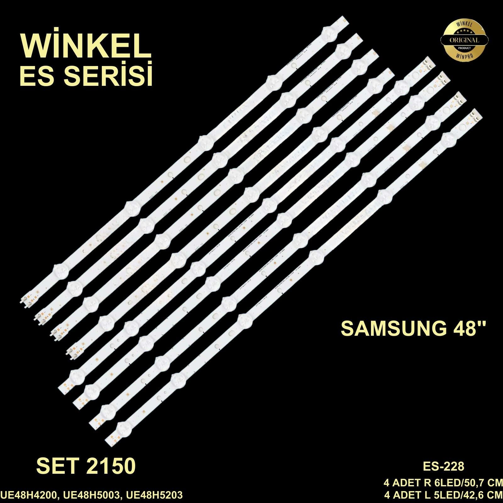 TV LED BAR -2150 TAKIM 8 Lİ-UE48H4200,00091 2014SVS48F_3228,D4GE-480DCB-R2-ES228-WİNKEL