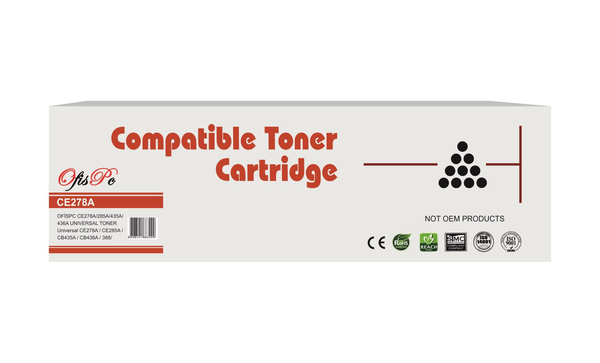 TONER MUADİL CE278A-CB435A-CB436A-CE285A P1005-P1505-P1102