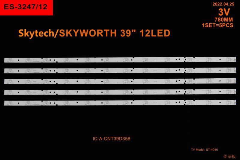 TV LED BAR -2411 TAKIM 5 Lİ-ST-4040-390009-CNT39D358-ES3247-WİNKEL