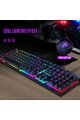 T-WOLF TF200 METAL KASA USB Q RGB IŞIKLI OYUNCU KLAVYE MOUSE TAKIM