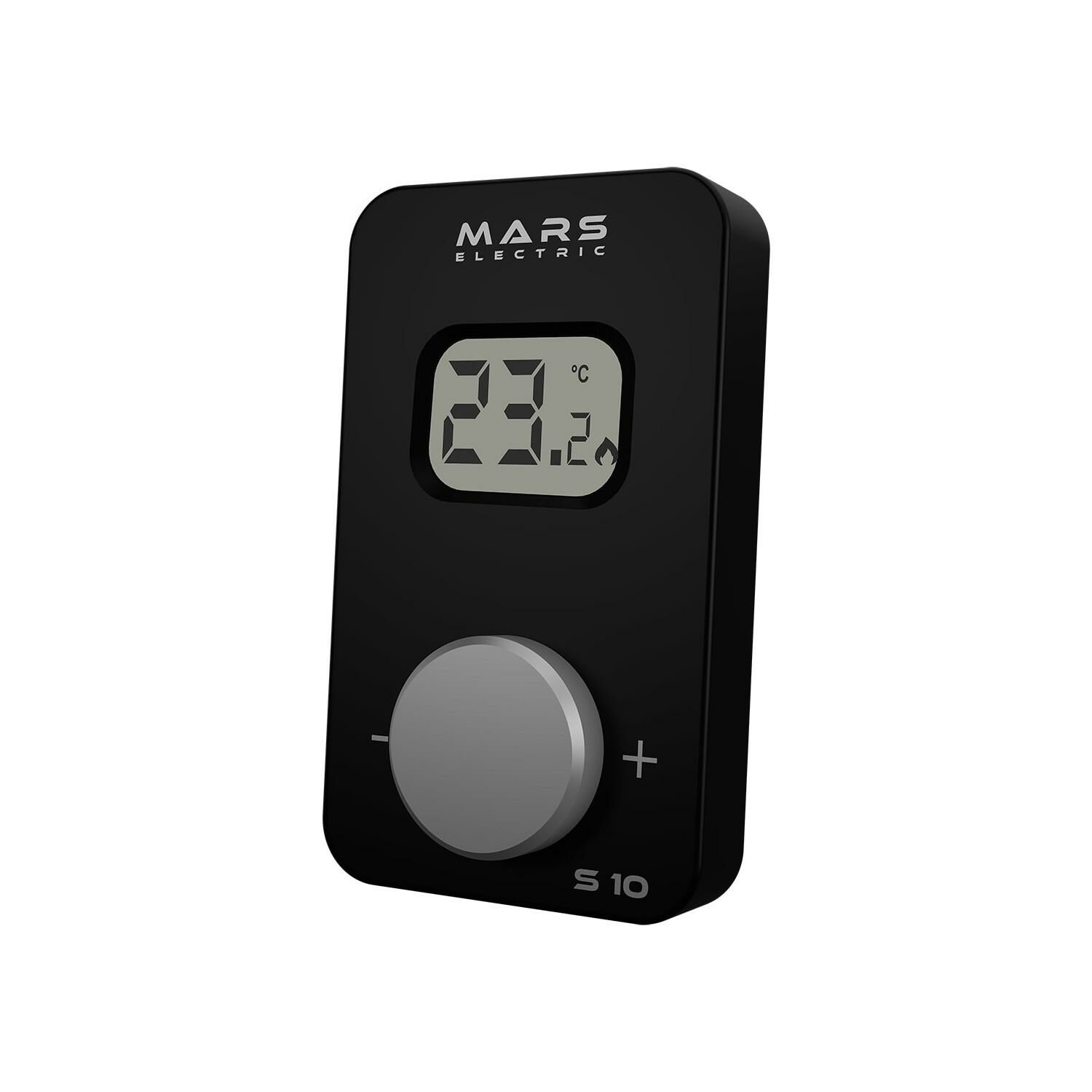 MARS S10 KABLOSUZ ODA TERMOSTADI SİYAH
