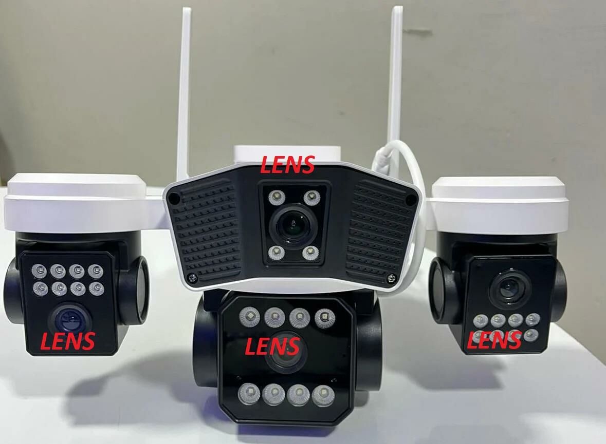 O-KAM 6064 Wifi 4 LENS Mikrofon + Hoparlör + Siren + Alarm Kamera