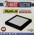 HOROZ LED PANEL 36 WATT SIVA ÜSTÜ BEYAZ IŞIK SİYAH KASA KARE 30X30 SELENA-36