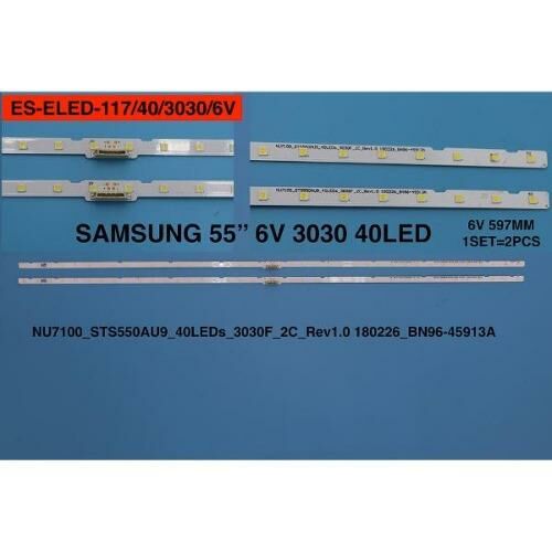 TV LED BAR -2240 2 Lİ ÇUBUK-UE55NU7100U,UE55RU7100-55RU7100- UE55NU7500U-ES117-WİNKEL