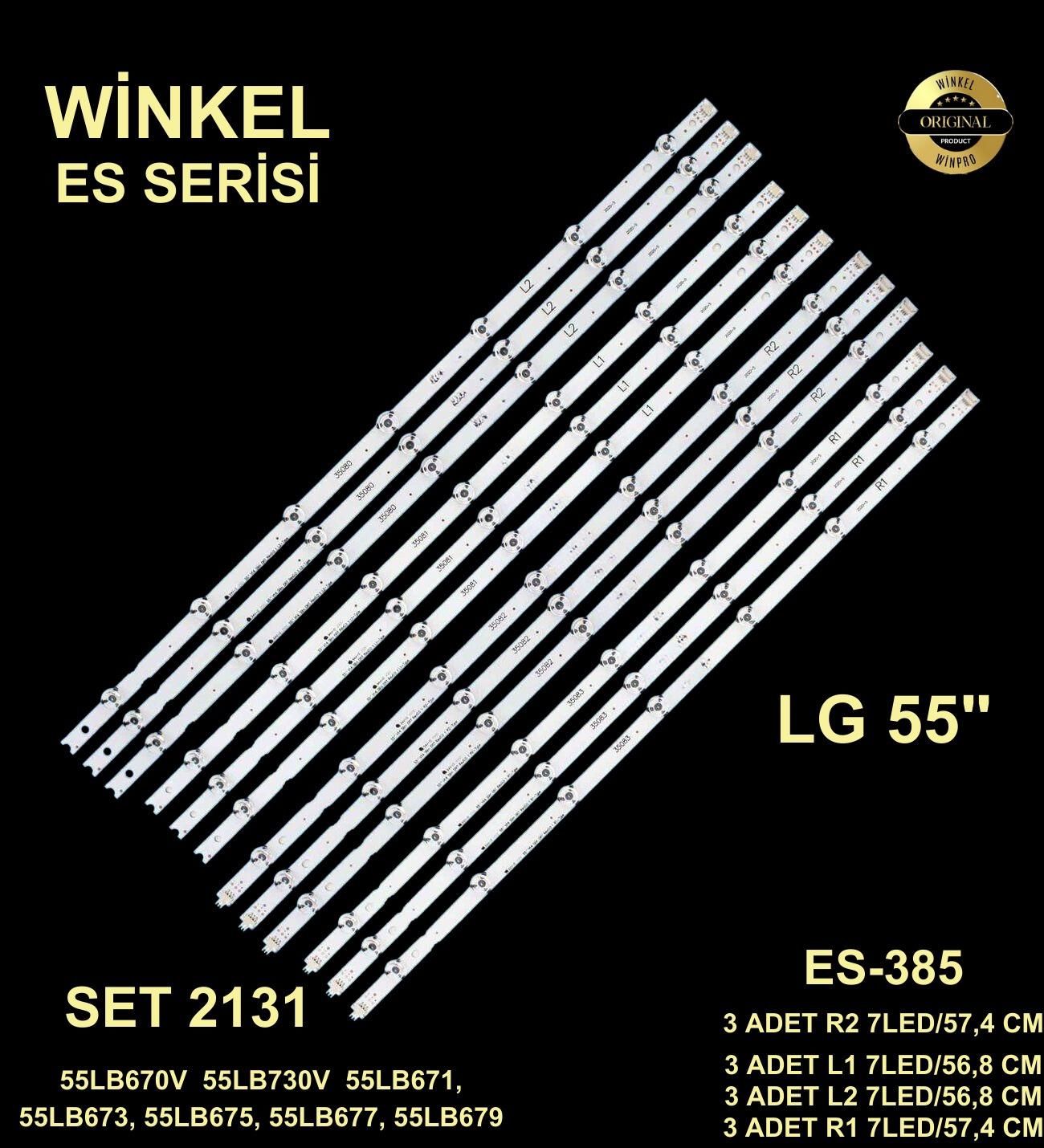 TV LED BAR -2131 TAKIM 12 Lİ-55LB730V-55LB671-GEN385-WİNKEL