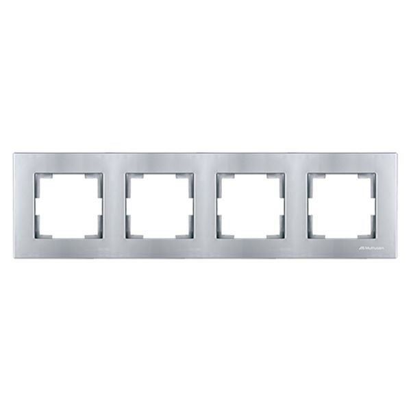 MUTLUSAN RİTA 4 LÜ YATAY ÇERCEVE İNOX