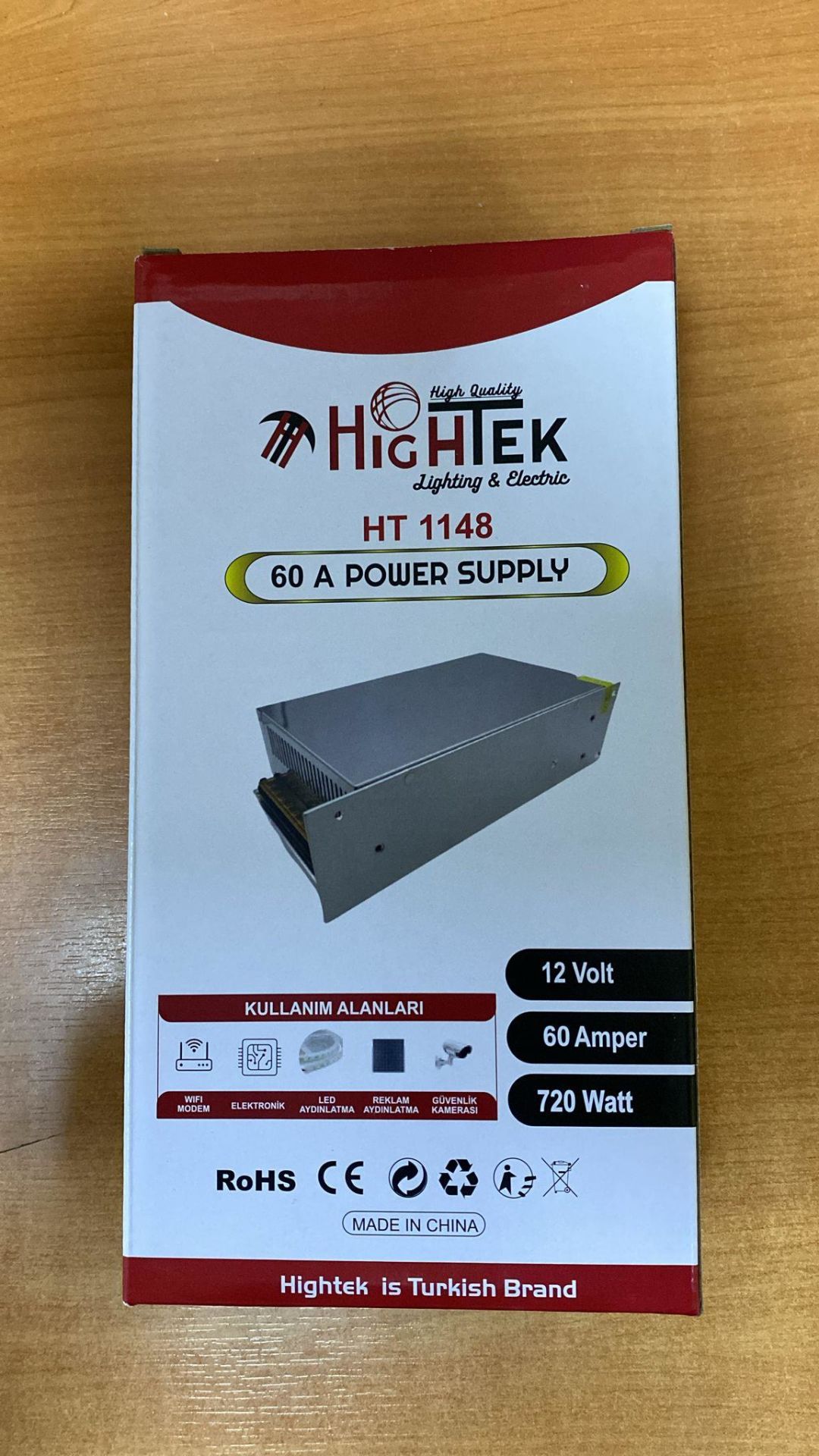 12 VOLT 60 AMPER  METAL KALIN KASA  ADAPTÖR HİGHTEK