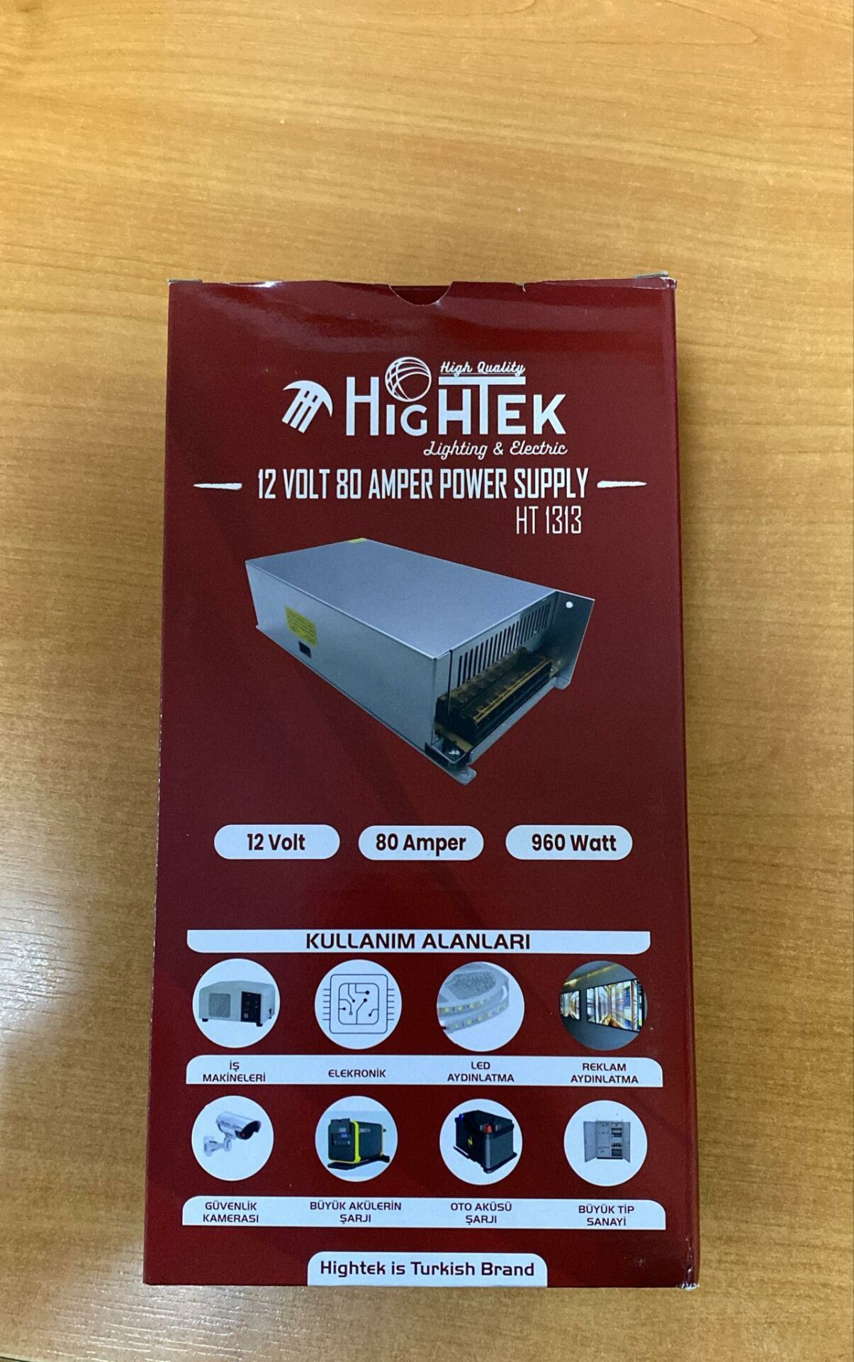 12 VOLT 80 AMPER  METAL KALIN KASA  ADAPTÖR HİGHTEK