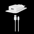 TTEC 2SCS20CB SmartCharger 2.1A Seyahat Şarj Aleti + USB-A - USB-C Kablo Beyaz
