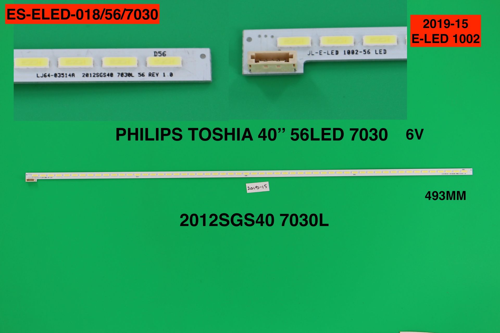 TV LED BAR -810 1 Lİ ÇUBUK-40PFL500740PFL5507-40PFL5527-ELED018-WİNKEL