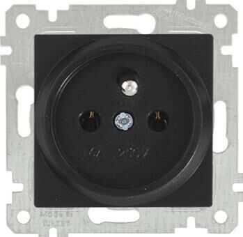 MUTLUSAN RİTA SIVA ALTI ÇOCUK KORUMALI TOPRAKLI PRİZ SİYAH - 22006050284