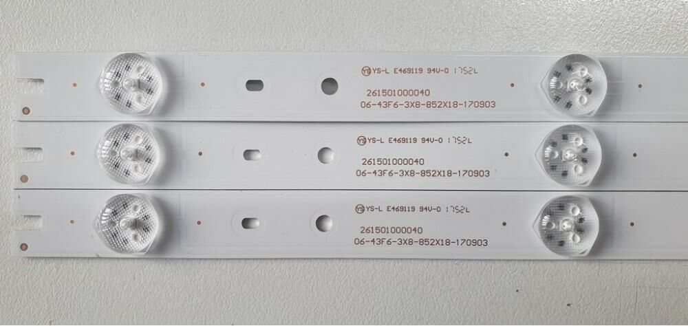 TV LED BAR -2301-2477 TAKIM 3 LÜ-PROFILO 43PA300E-43PA305E-ES-3102-WİNKEL