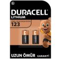 DURACELL 123 LİTYUM PİL 2 Lİ KART