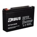 6 VOLT 7 AMPER AKÜ ORBUS-ÖLÇÜLER 150*34*94 mm.1,25 kg.
