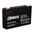 6 VOLT 7 AMPER AKÜ ORBUS-ÖLÇÜLER 150*34*94 mm.1,25 kg.