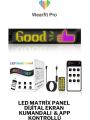 PİXEL LED PANEL 16X144Led 19x133CM DİJİTAL EKRAN YAZI VE ANİMASYON BANTLI BLUETOOTH