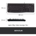 Logitech 920-002505 K120 Q Usb Siyah Kablolu Klavye