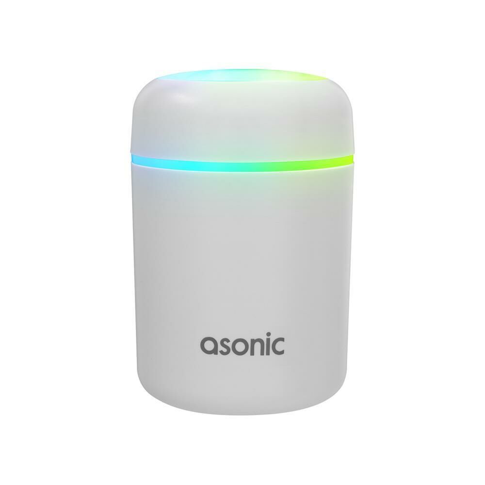 Asonic HN21 Matte Beyaz 2W 300ML kapasiteli 4 Saat Nemlendirici