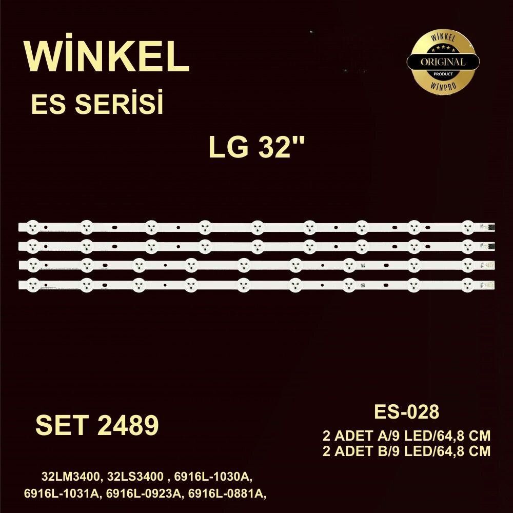 TV LED BAR -2489 TAKIM 4 LÜ-32ROWLG 32LM3400,6916L-1030A,LC320DXN-SER1-WİNKEL