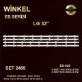 TV LED BAR -2489 TAKIM 4 LÜ-32ROWLG 32LM3400,6916L-1030A,LC320DXN-SER1-WİNKEL