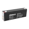 12 VOLT 2.2 AMPER YATAY AKÜ ORBUS-ÖLÇÜLER 178*34*60 mm-900 GRAM