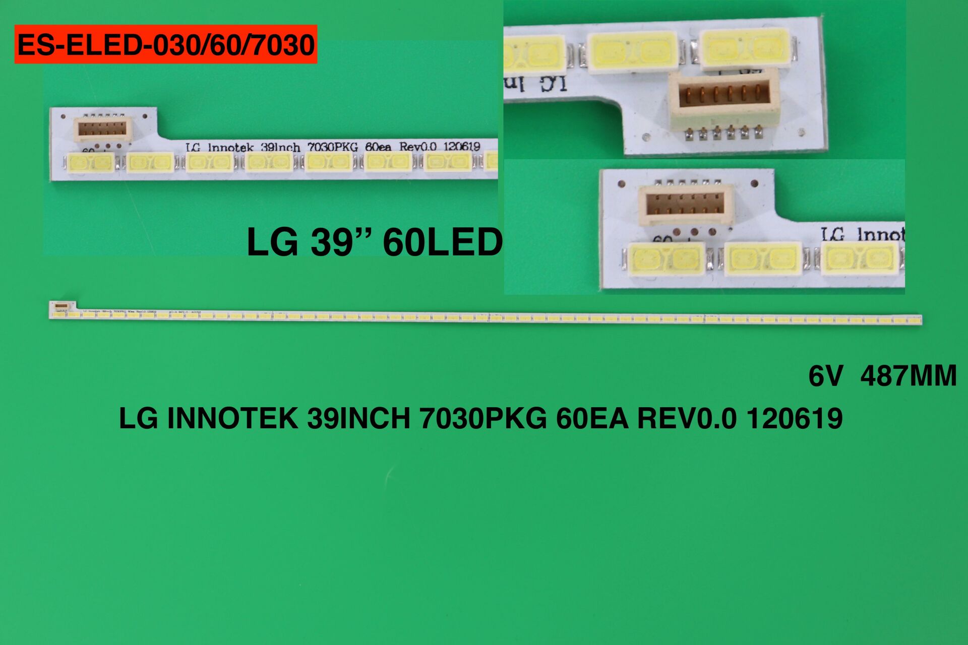 TV LED BAR -828 1 Lİ ÇUBUK-7030PKG 60EA REV0.0 120619 T390HVN01.0/73.39T03.003-0-JS-WİNKEL