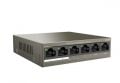 Tenda S106PC 6 Port 4 Port Poe+ 10/100 Mbps + 2 Port Uplink Switch Çelik Kasa Rack Mount