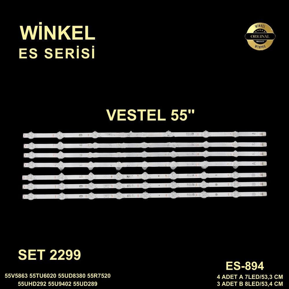 TV LED BAR -2299 TAKIM 7 Lİ-55PUS6031-55PA505E-55UA8300-55UHL900-VES550QNDS-ES-894