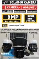 O-KAM 3936 4G SİM KARTLI Solar 9MP PTZ Dual LENS IP KAMERA