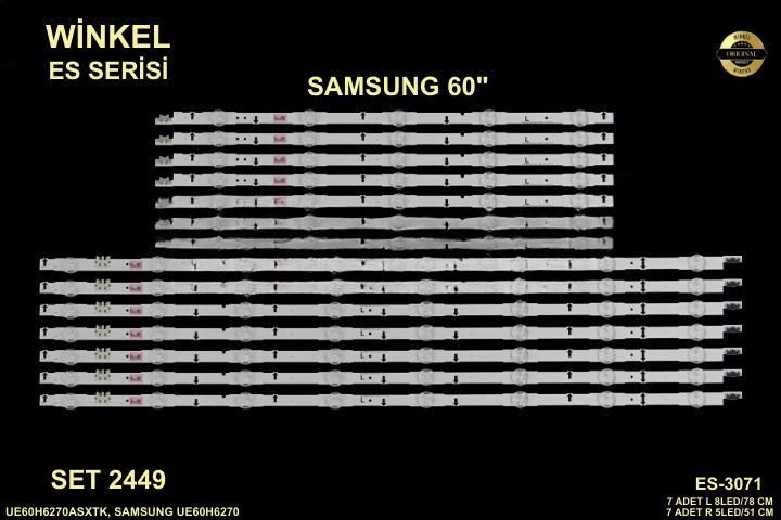 TV LED BAR -2449 TAKIM 14 LÜ-UE60H6270ASXTK,BN96-30434A-WİNKEL