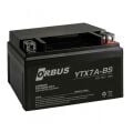 12 VOLT 7 AMPER ORBUS MOTOSİKLET AKÜSÜ-ÖLÇÜLER 152*88*94 mm-2,5 kg-YTX7A-BS YATAY