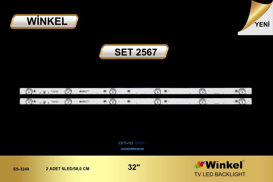 TV LED BAR 2567 TAKIM 2 Lİ-ONVO OV32100 -MORIO MR32650 FN32100 32PL54TC W-18130-WİNKEL