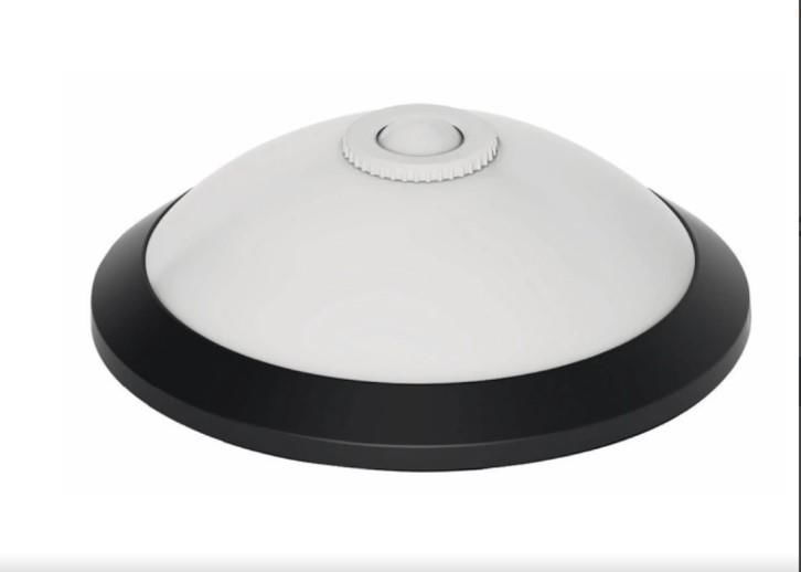 SENSÖRLÜ TAVAN ARMATÜRÜ 2XE27 DUYLU SİYAH KASA HOROZ