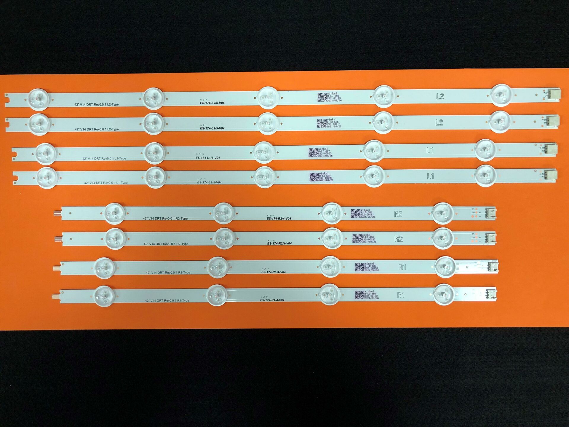 TV LED BAR -2060 TAKIM 8 Lİ-42PFK6309-42PFK5209-LC420DUN-ES-174-WİNKEL