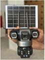 O-KAM-6060 4G SİM KARTLI Solar 6MP PTZ 3 LENS IP KAMERA