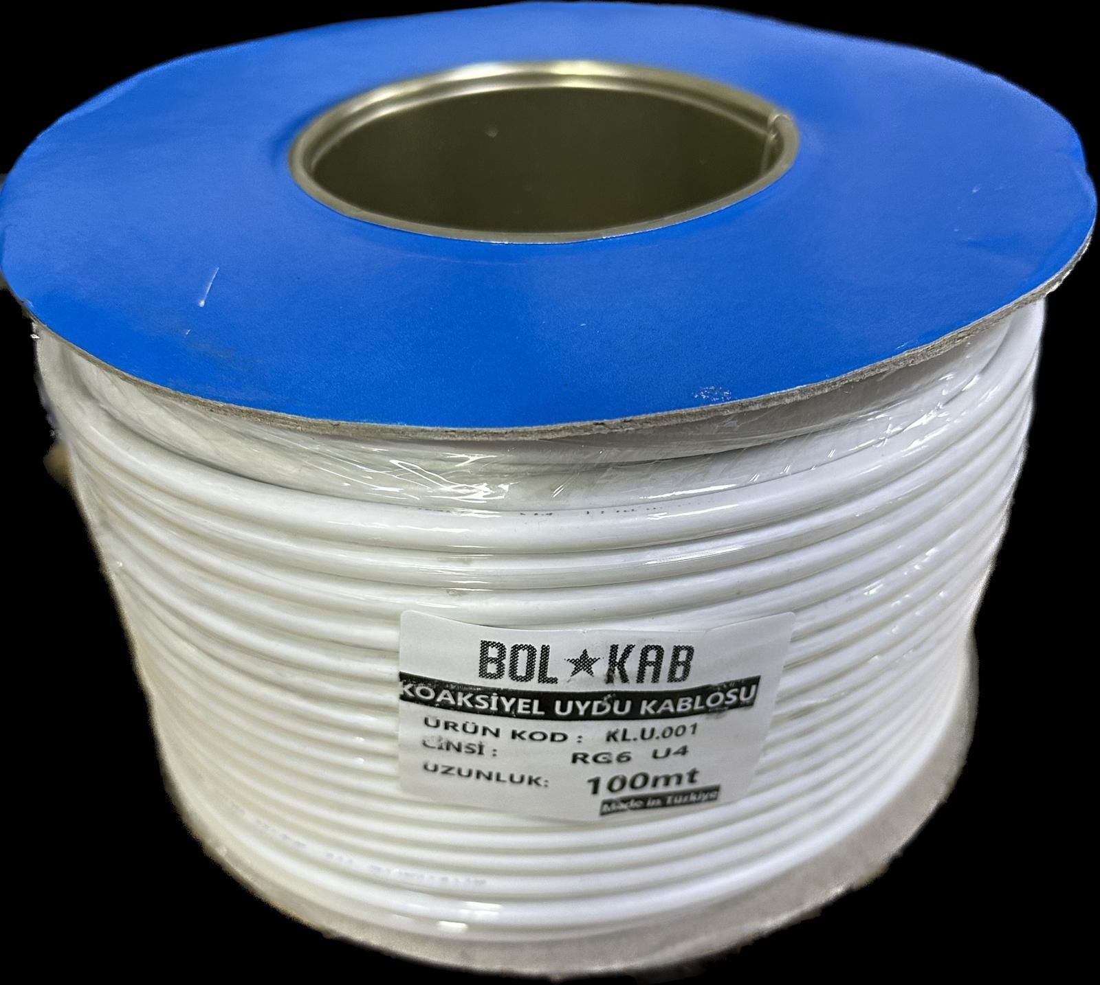 BOLKAB RG 6 U4 ANTEN KABLOSU BEYAZ 48 TELLİ 1 MT FİYATIDIR