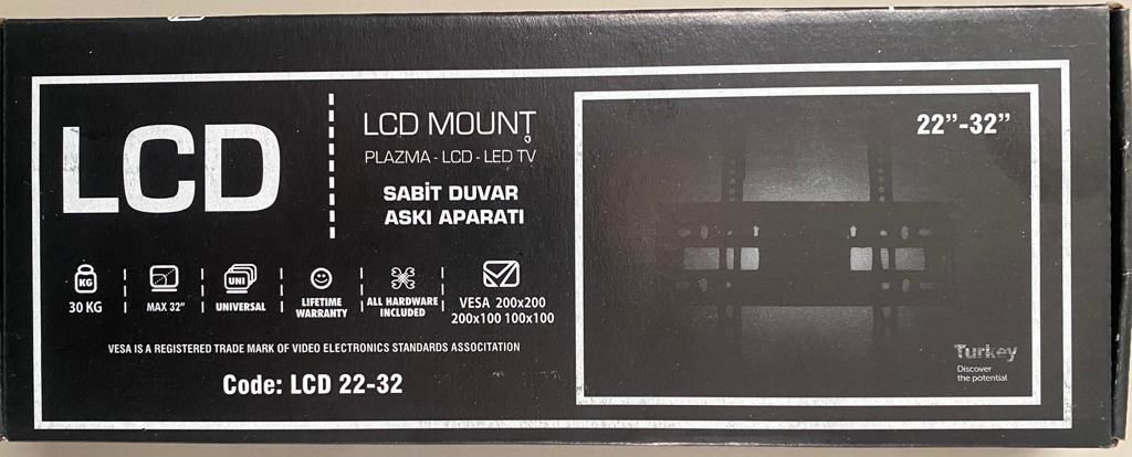 TV ASKI APARATI 32 İNÇ 22-32-SABİT 10X27 CM