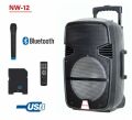 NETWORK NW-12 ŞARJLI+USB+BLUETOOTH ÇEKMELİ ANFİ