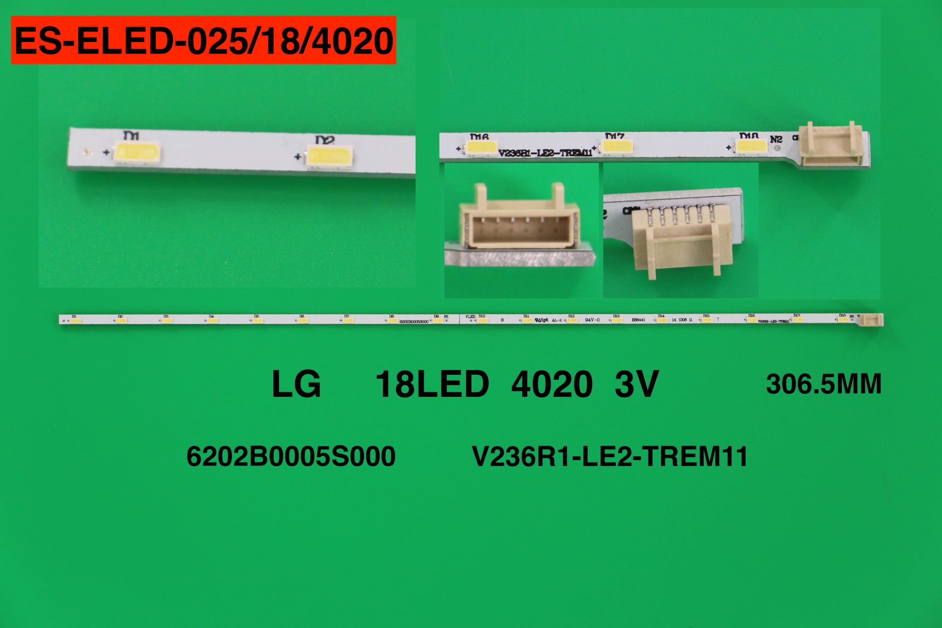 TV LED BAR-911 1 Lİ ÇUBUK-4MN48A 24MN49 24MT47 24MT47D-WZ 24MT49U-ELED-025-WİNKEL
