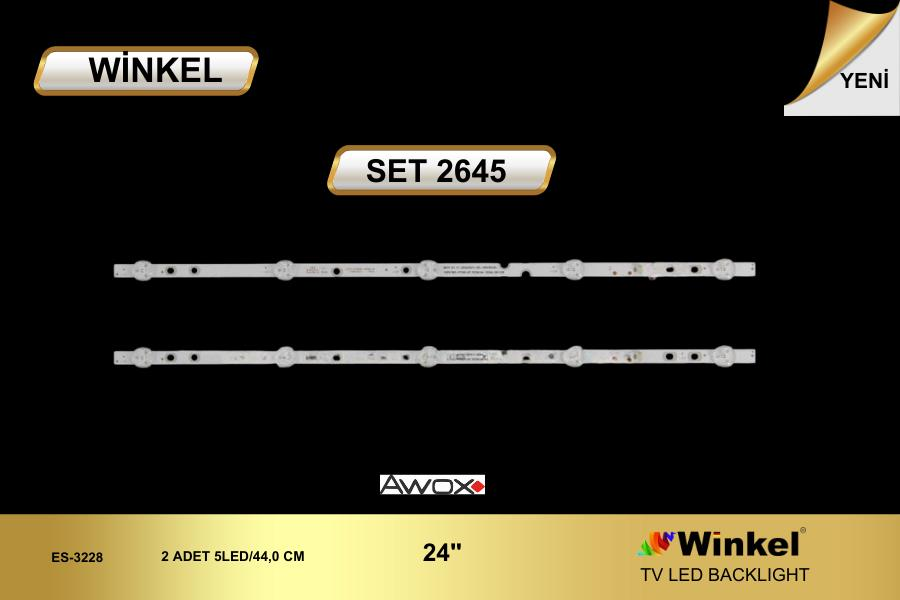 TV LED BAR 2645 TAKIM 2 Lİ-JL.D23651235-269AS-.D2360501-2835BS-.MD236012 -AWOX-WİNKEL