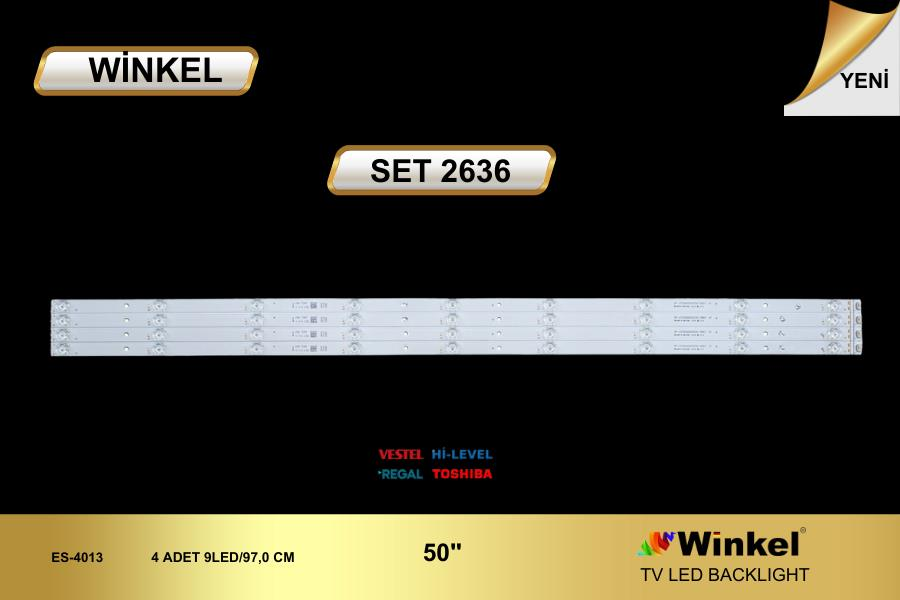 TV LED BAR -2636 TAKIM 4 LÜ-50U9700, 50UA9600, TV LED BAR, Panasonic TX-50HX710E -WİNKEL