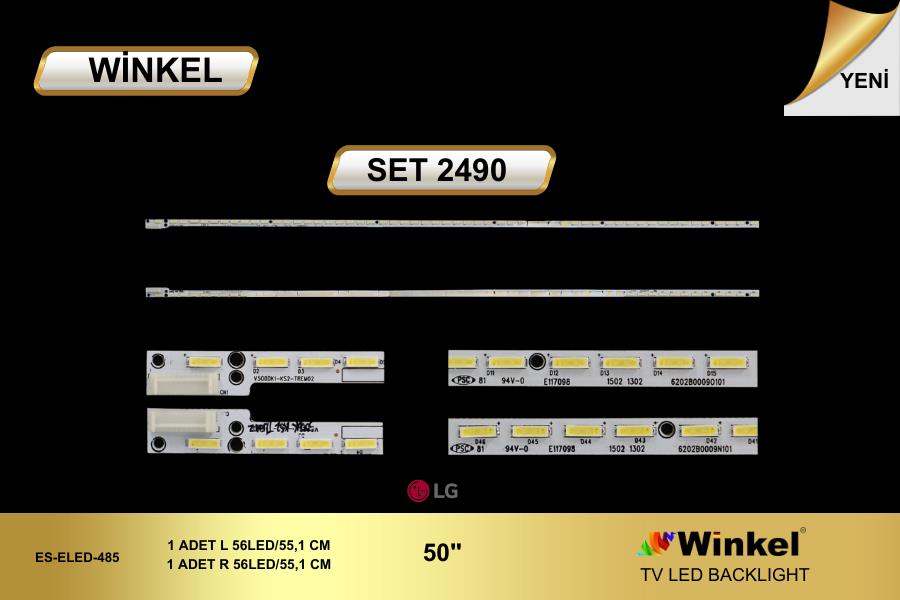 TV LED BAR -2490 2 Lİ ÇUBUK--50CX700E-50CX700B50UH635V,TX-50CX802B-TX-50CX680B-WİNKEL