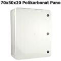 PANO POLYESTER 70x50x20 KİLİTLİ SAÇ TABANLI POLİKARBONAT IŞILDAR