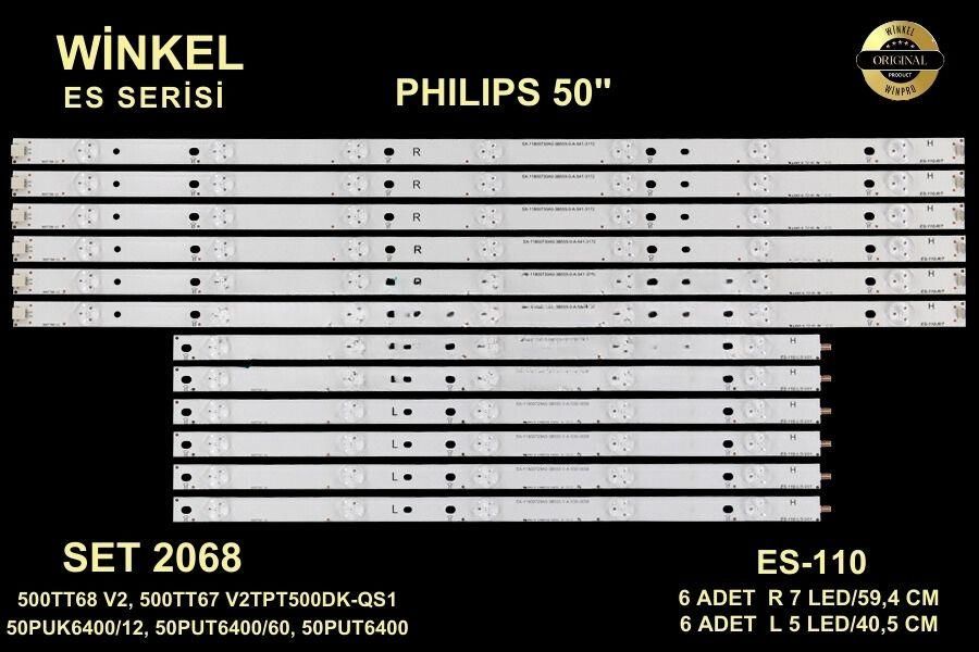 TV LED BAR-2068 TAKIM 12 LI -GJABL500612AFB2-R-H, LB-PF3030-GJABL500612AFB2