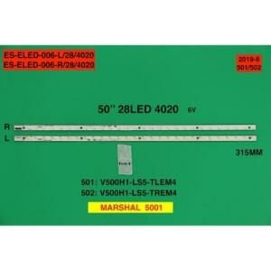TV LED BAR -2120 2 Lİ ÇUBUK-28 LEDLİ 31.5 CM.50PF7070 50PF7055 B50-LB-9336-ELED006-WİNKEL