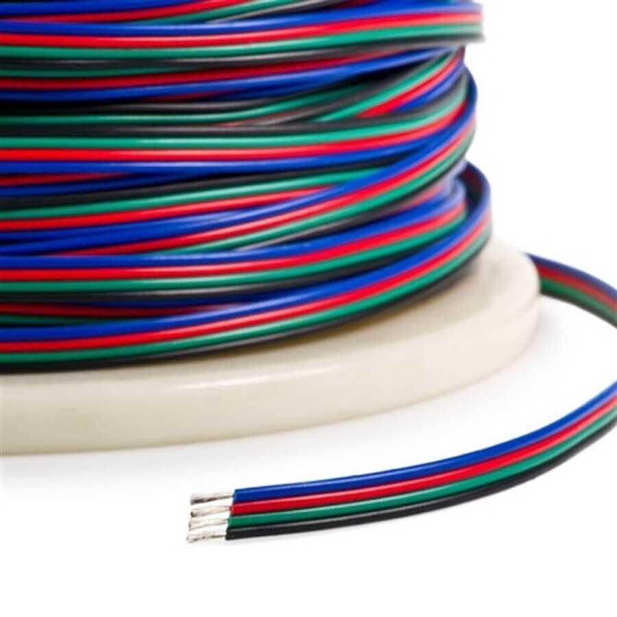 MONTAJ KABLOSU RGB ÇOK TELLİ 4 UÇLU 4X0.22