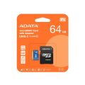 Adata 64GB Premier microSDHC Card with Adapter UHS-I Class10 V10 Hafıza Kartı