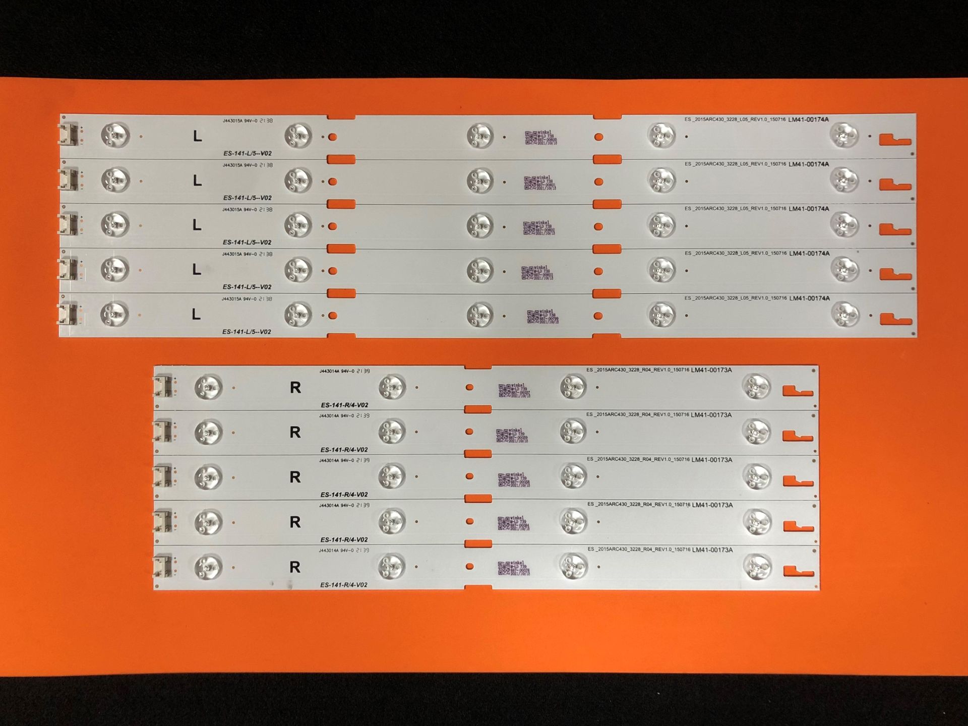 TV LED BAR -2028 TAKIM 10 LU-2015ARC430-A43L6652-B43L5531-43VLE6565-C233-234-E141-WİNKEL