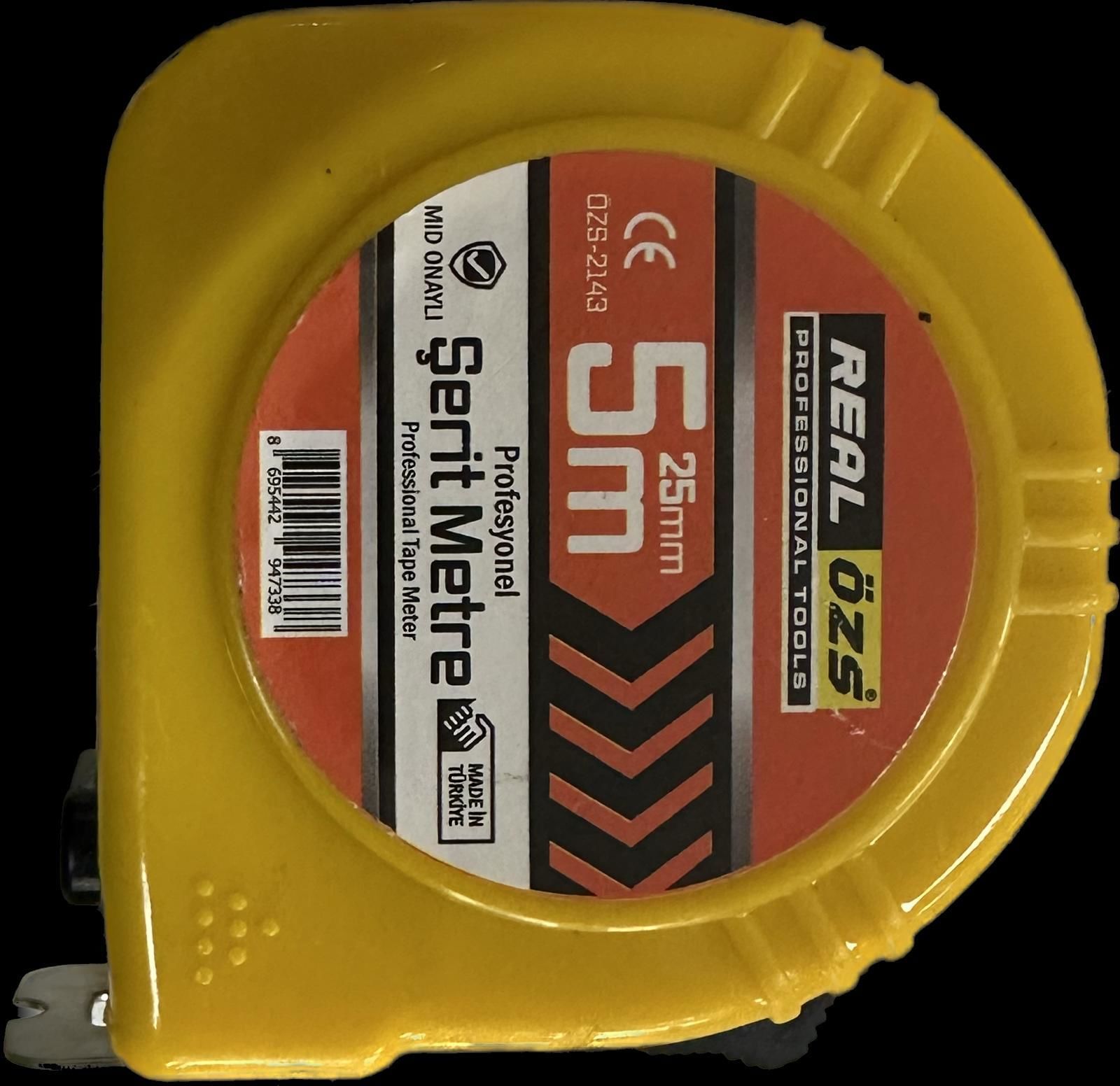 ŞERİT METRE 5 METRE 5X25 MM A KALİTE